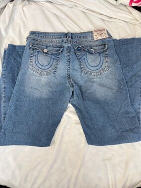 True Religion Billie Blue Straight Leg Jeans